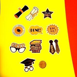 3/$20 brand new 10pcs waterproof stickers